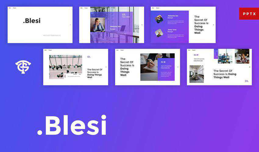 blesi powerpoint 通用商務多功能演示模板