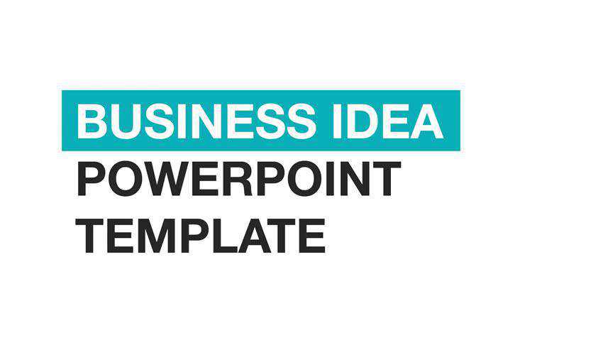 modello di presentazione dell'idea di business powerpoint