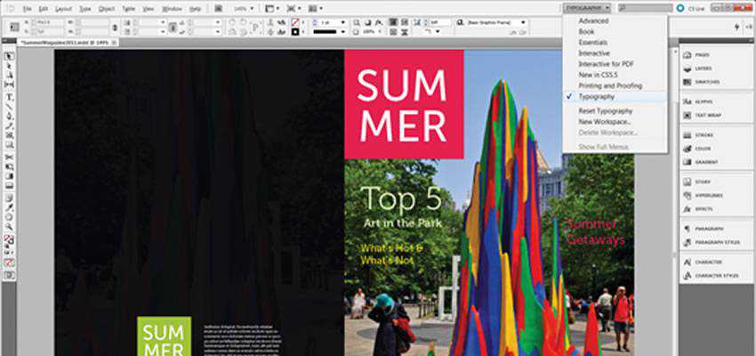 أداة Master InDesign Page