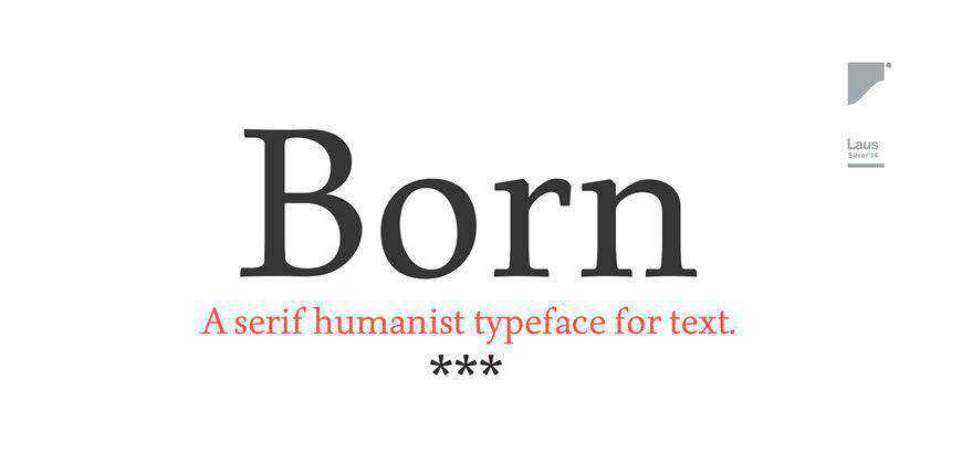 Font cu fonturi curate Born gratuit