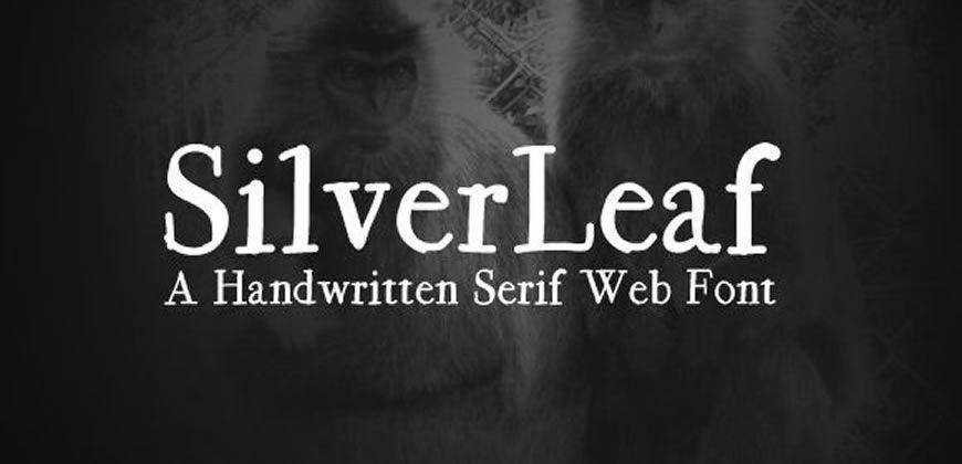 SilverLeaf El Yazısı Web ücretsiz temiz yazı tipi yazı tipi