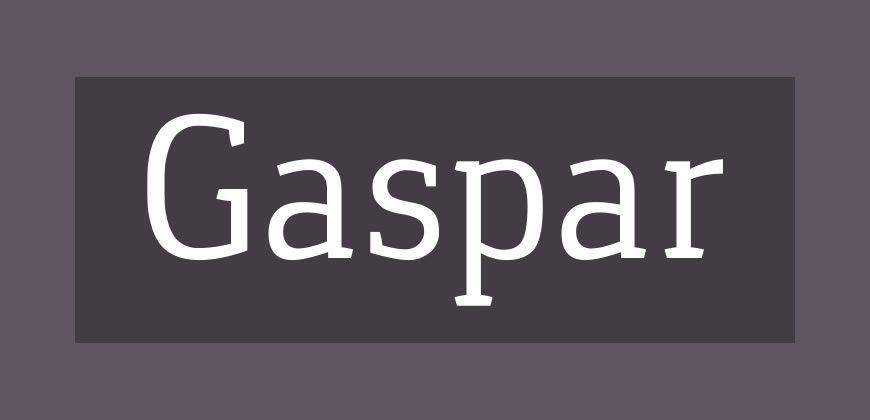 Gaspar 免費清潔字體