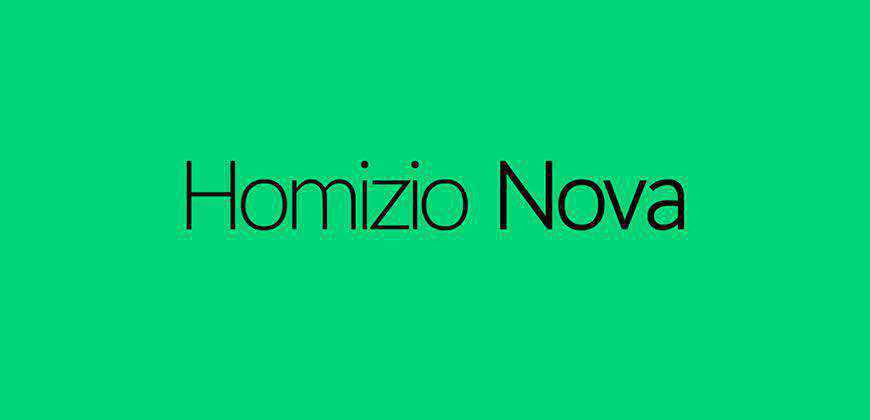 Font cu fonturi curate gratuite Homizio Nova