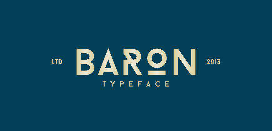 Font cu fonturi curate gratuite Baron