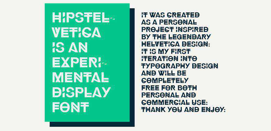 Hipstelvetica 무료 깨끗한 글꼴 서체