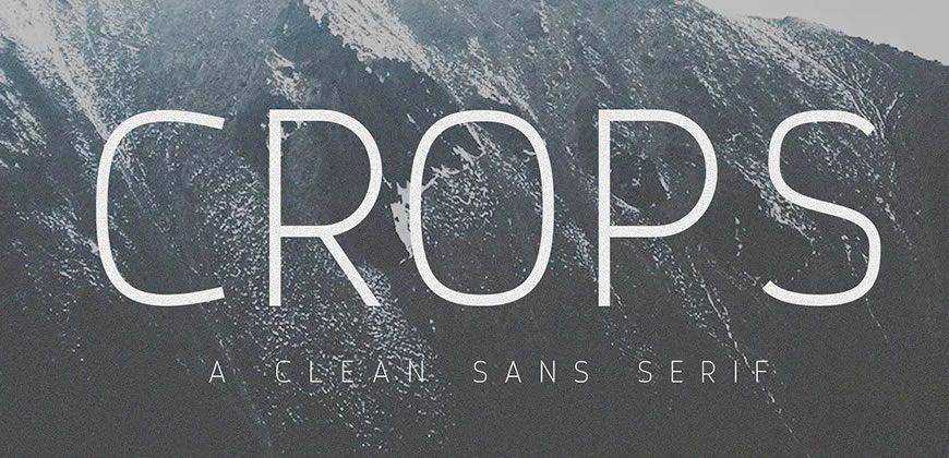 محرف الخط Crops Clean Sans