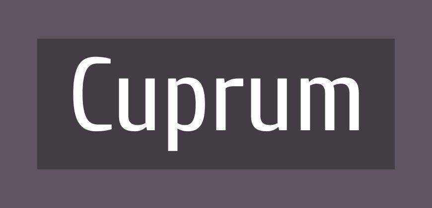 Cuprum フリー クリーン フォント書体