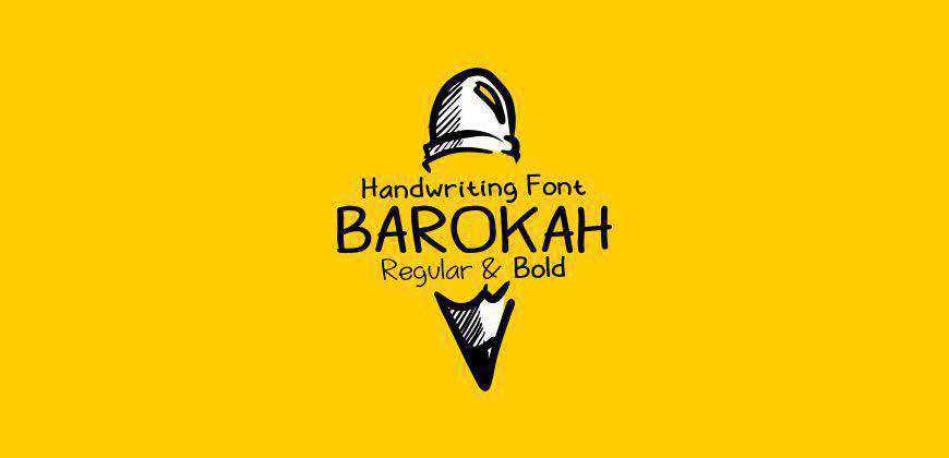 Jenis huruf font bersih gratis Barokah