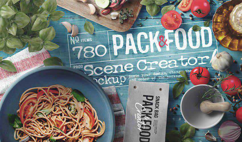 Template mockup pembuat adegan adobe photoshop gratis restoran psd