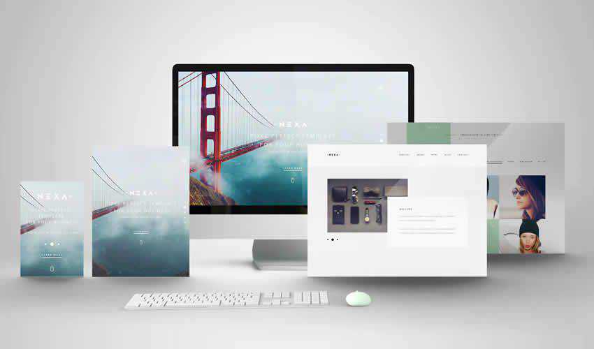 Pamerkan template mockup pembuat adegan adobe photoshop psd