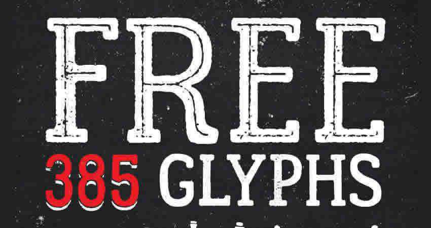 Slab Serif Free Font Designers Creatives Font gratuit Lumberjack