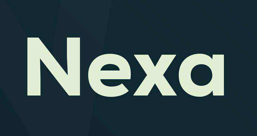 Sans Serif นักออกแบบฟอนต์ฟรี ครีเอทีฟโฆษณา Nexa Sans Serif