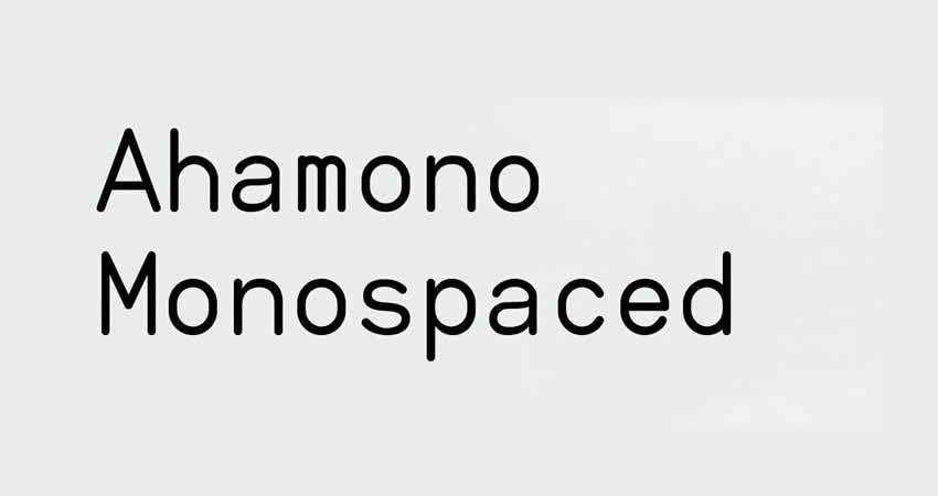 Monospaced Mono Free Font Designers Creatives クリエイティブ アハモノ