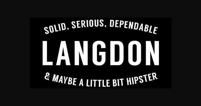 Sans Serif Free Font Diseñadores Creativos Langdon Sans Serif