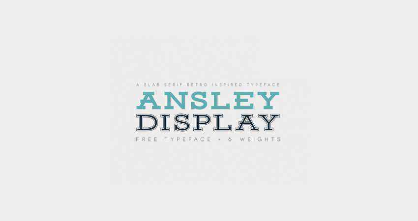 Slab Serif Free Font Diseñadores Creativos Ansley Display