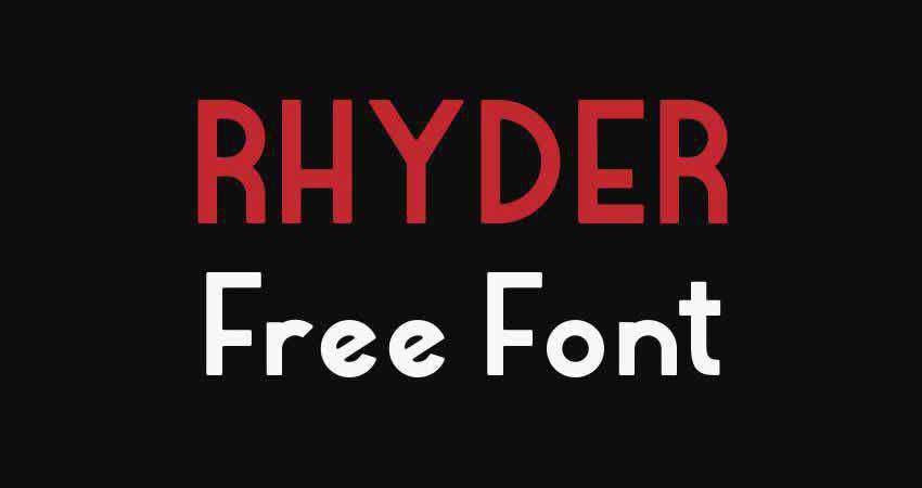 Sans Serif Free Font Diseñadores Creativos Rhyder Sans Serif