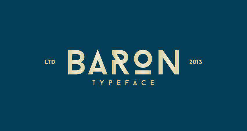 Slab Serif 免费字体设计师 Creatives Baron Sans Serif