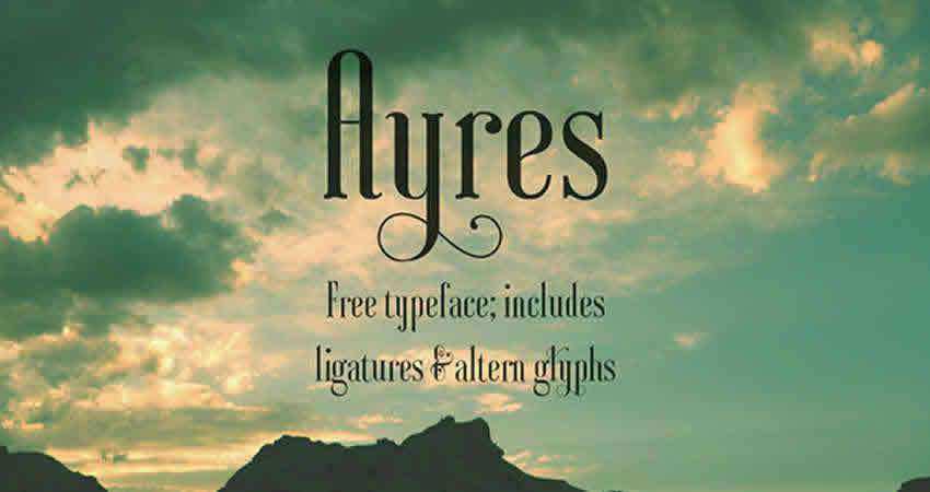 Serif Gratis Diseñadores de fuentes Creativos Ayres Serif