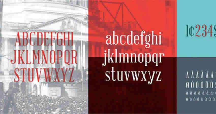 خط Serif Free Font Designers Creatives Abraham Lincoln Serif