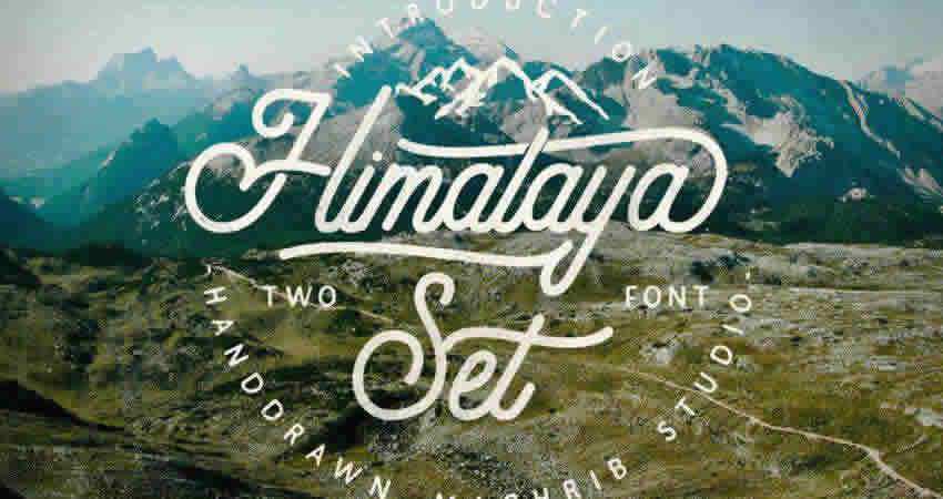 Serif Free Font Designers Creatives Himalaya Set Tip