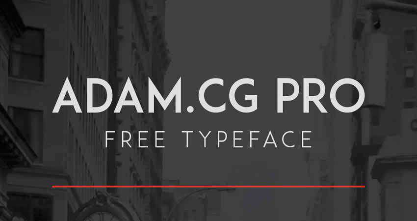 Sans Serif 무료 글꼴 디자이너 Creatives Adam Pro Sans Serif