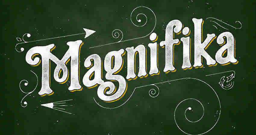 Serif นักออกแบบฟอนต์ฟรี Creatives Magnifika