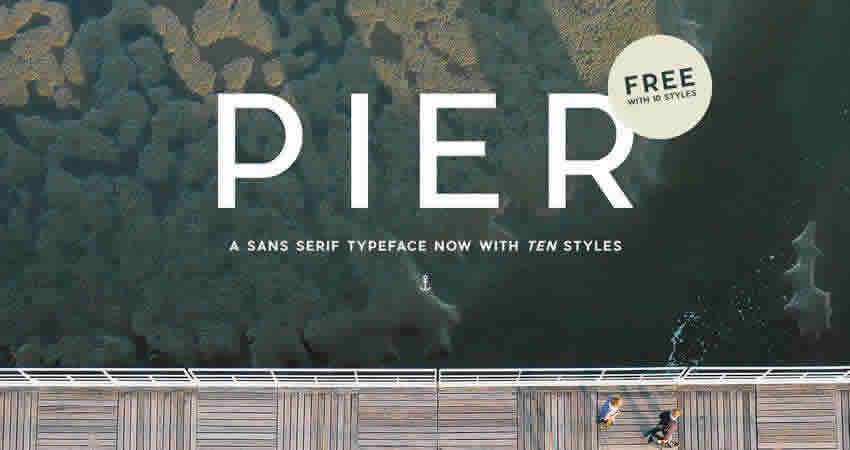 Sans Serif Free Font Diseñadores Creativos Pier Sans