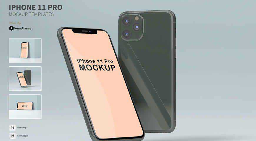 iPhone Pro Photoshop PSD Maketi Şablonu