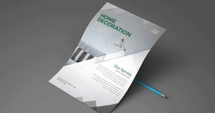 Home Decoration Immobilien Flyer Vorlage Photoshop PSD