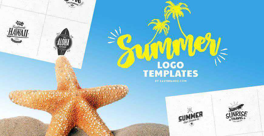 Summer Logo Templates călătorie vacanță vacanță