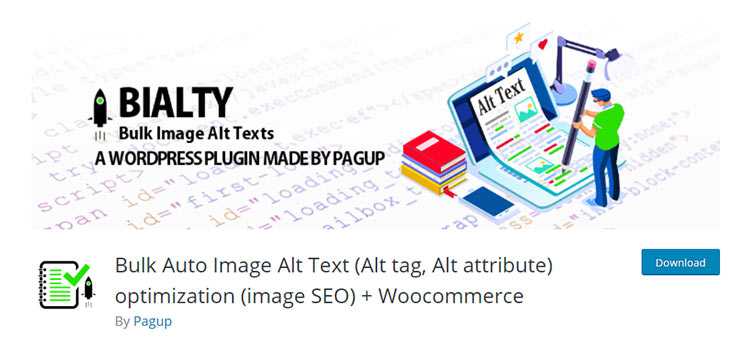 Optimisation du texte alternatif d'image automatique en masse (balise Alt, attribut Alt) (SEO d'image) + WooCommerce