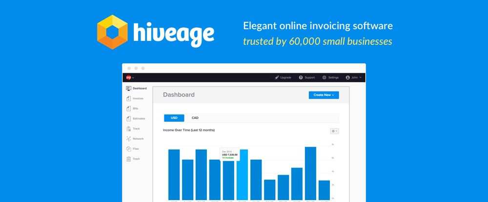 Hiveage แอพจัดการเวลาการออกใบแจ้งหนี้ที่ดีที่สุด 2018