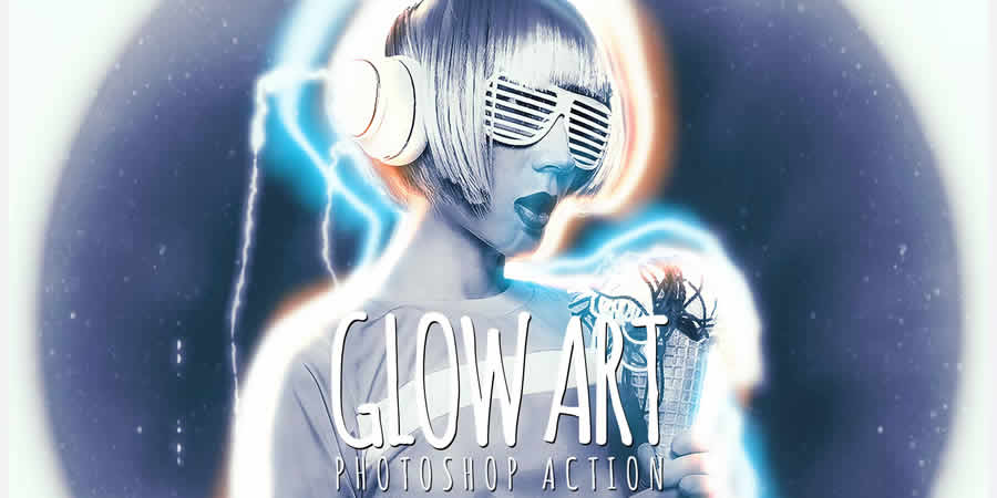 GlowArt Photoshop Action Set