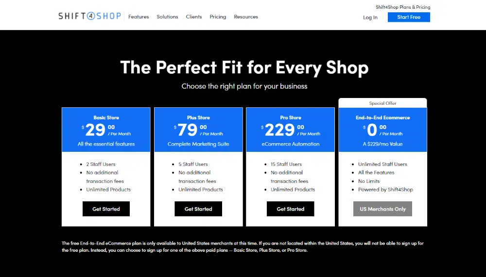 Shift4Shop: Melhor construtor de sites para iniciantes em lojas online