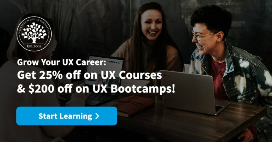 Banner online IxDF Interaction Design Foundation UX Courses