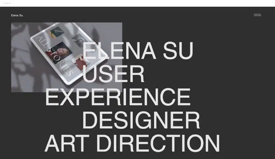 Editor X Modelo de Site - Portfólio de Design