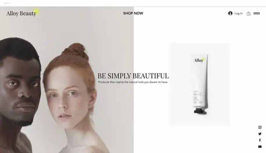 Modèle de site Web Editor X -Beauty Store