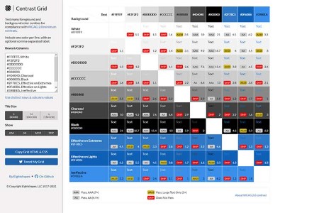 เครื่องมือเล็ก ๆ น้อย ๆ สำหรับนักออกแบบเว็บไซต์ Contrast Grid