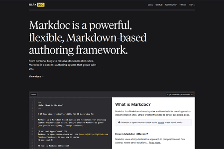 Ferramenta minúscula para Web Designers Markdoc