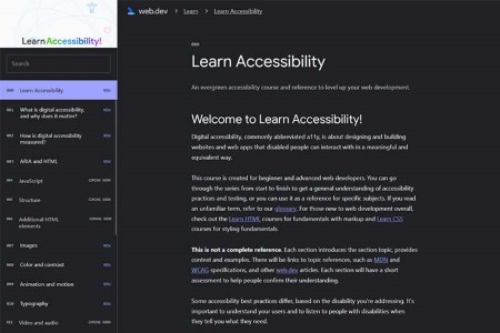 Ferramenta minúscula para web designers aprender acessibilidade