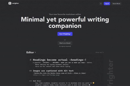 Wrighter di Tiny Little Tool for Web Designers