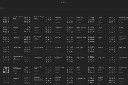 Winziges kleines Tool für Webdesigner-Icones