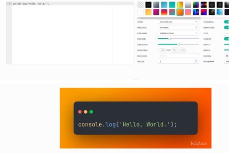 أداة صغيرة صغيرة لمصممي الويب kod.so