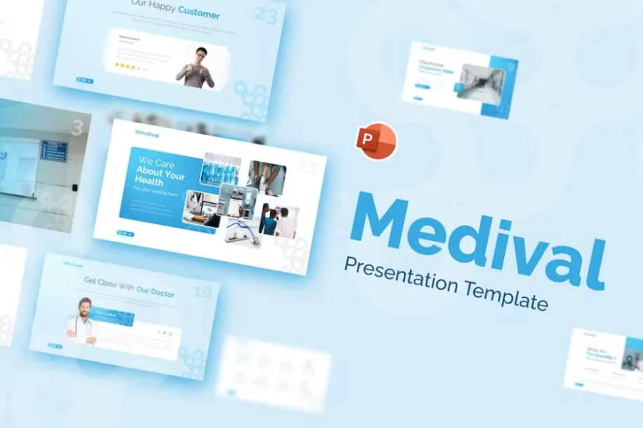 Лучший Уход Шаблон PowerPoint: Medival