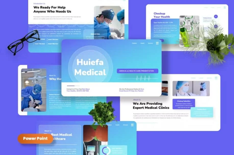 Meilleur modèle PowerPoint de soins infirmiers: Huiefa