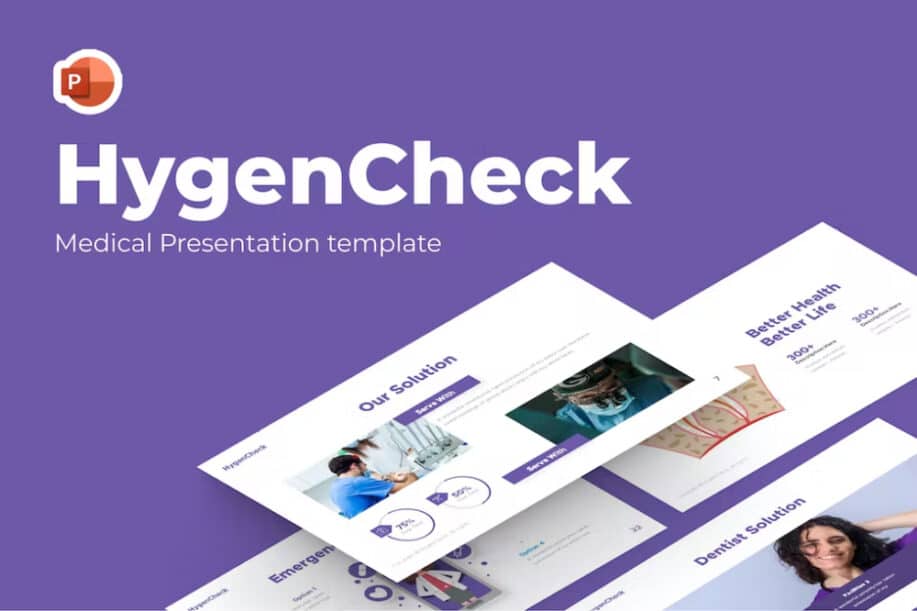 Templat PowerPoint Keperawatan Terbaik: HygenCheck