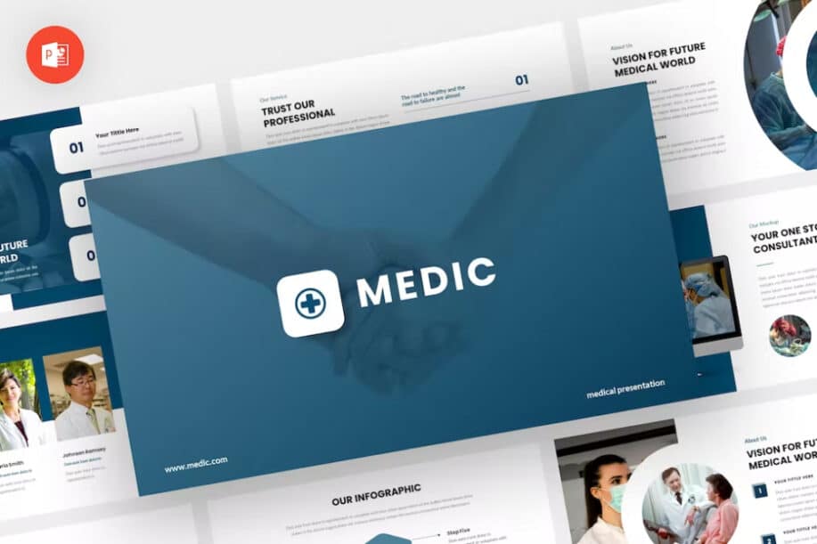 Melhor Modelo de PowerPoint de Enfermagem: Médico