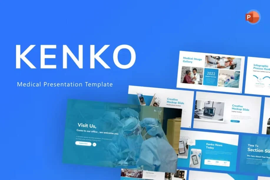 最佳護理 PowerPoint 模板：Kenko