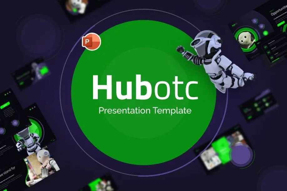 Hubotc 기술 파워포인트 프레젠테이션 템플릿