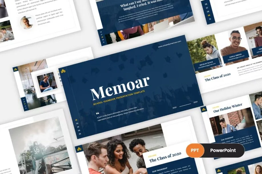 Memoar - Üniversite ve Okul PowerPoint sunum şablonları